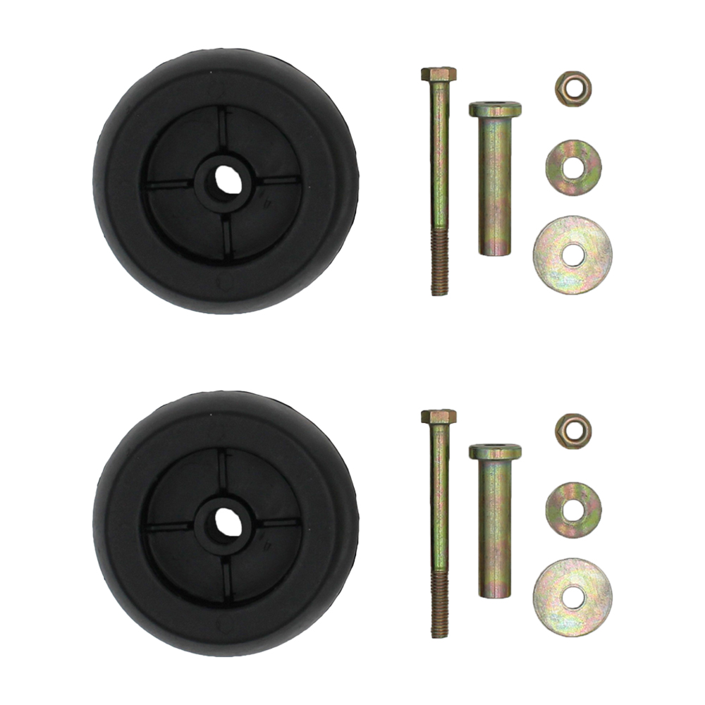 2Pk Anti Scalp Mower Deck Wheel Roller Kit w Hardware For