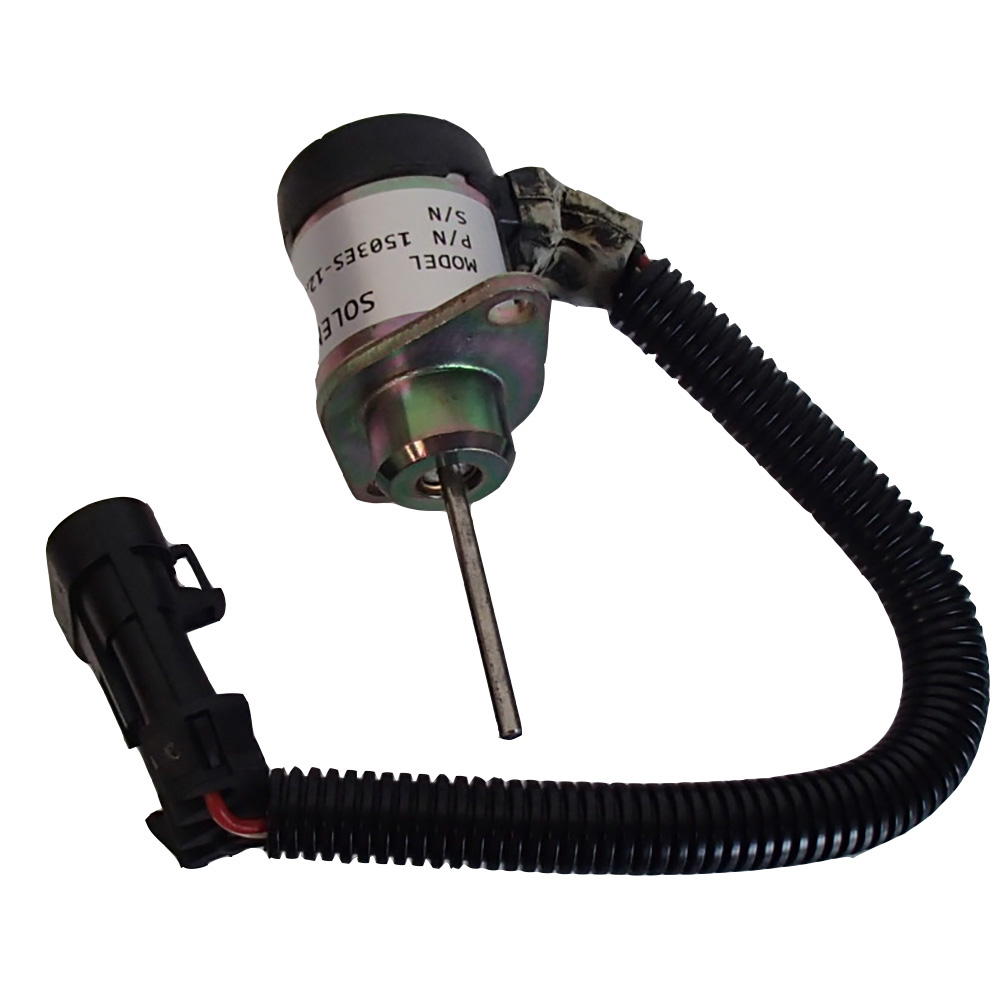 TOPAZ 12V Fuel Shut Off Solenoid For Kubota Bobcat S130, S150, T180, T190 – 1G92560011