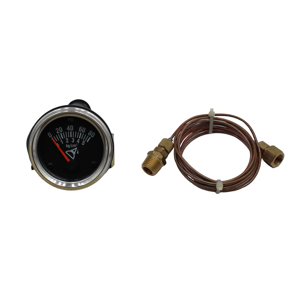 Stevens Lake Parts Universal 2 Inch Water Temperature Gauge - Chrome Bezel - Numeric Display - Fits Ford Tractors