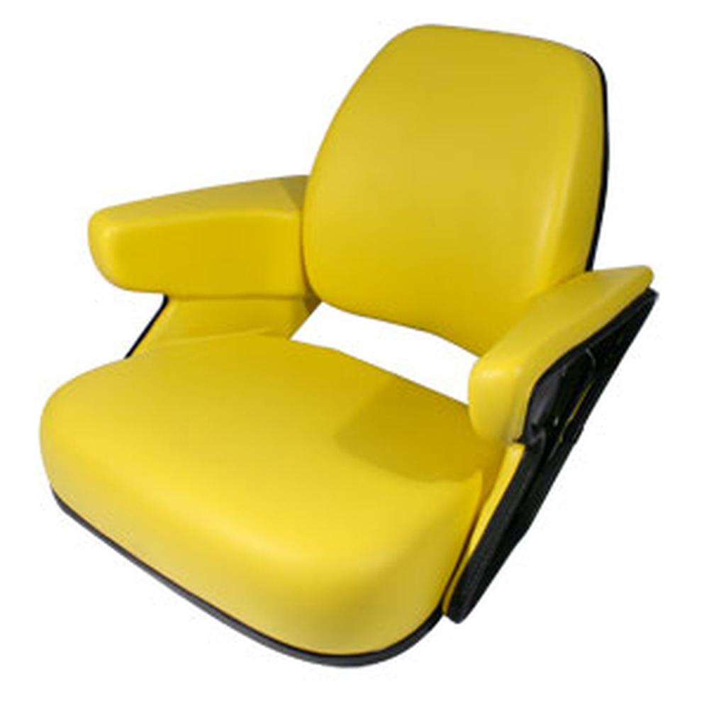 椅子 joji Seat Assembly Vinyl Yellow Fits John Deere 4440 4430 4250